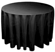 Аренда черной скатерти круглой 230 см на стол 80 см - EVENTEAM - Аренда оборудования для мероприятий в Екатеринбурге